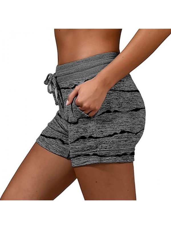 Women's Shorts Elastic Waist Soft Lounge Shorts Casual Shorts with Pocket #8966061