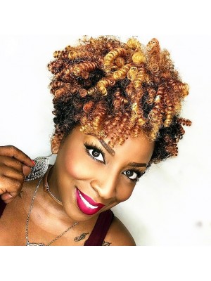 Crochet Hair Braids Toni Curl Box Braids Blonde Burgundy Auburn Synthetic Hair 10 inch Short Braiding Hair 20 Roots / Pack #6110730