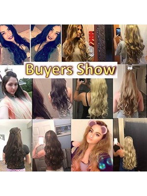 clip in hair extensions 7pcs 16 clips curly wavy straight thick clip on synthetic hair extension hairpieces #8173905