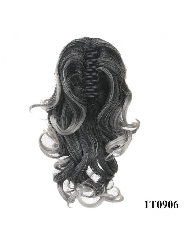 Hair Piece Hair Extension Synthetic Hair Claw Curly Extensions Stretch length 40cm 8 Colors forChoise #8183501