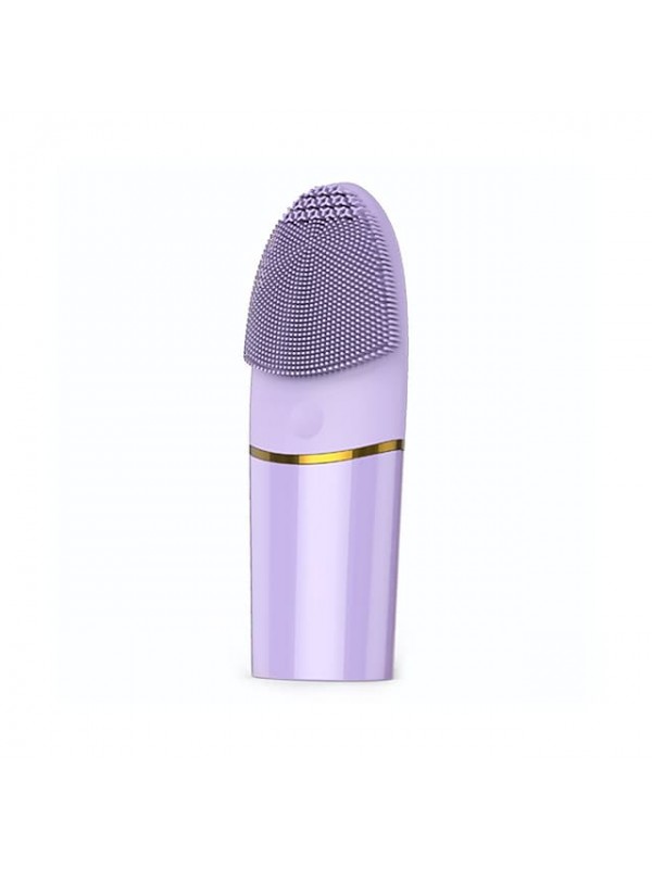 Electric Ultrasonic Silicone Household Facial Cleaning Brush Cleansing Apparatus Handheld Battery Face Cleaner Skin Care Tools #8841510