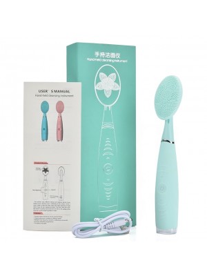 Mini Electric Facial Cleansing Brush Sonic Vibrator Waterproof Pore Cleaner Face Brush Washing Massage Silicone Beauty Skin Care #8807026