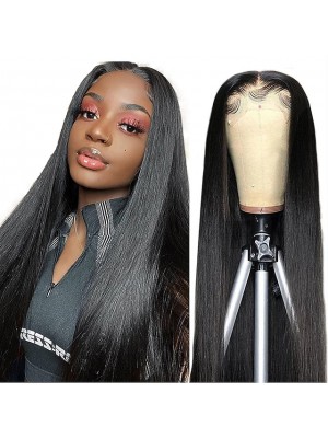 Lace Front Wigs Human Hair Brazilian Straight 150% Density Human Hair Wigs for Black Women Natural Color Straight Lace Front Human Hair Wigs Pre Plucked with Baby Hair 18-32 Inch Straight 4x4 Lace Closure Wigs #9022503