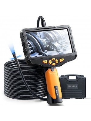 Teslong three-lens endoscopy camera industrial endoscope with light NTS300 digital video endoscope camera 5M waterproof flexible cable car home wall pipe automobile #8964505