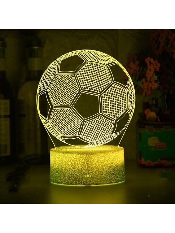 16 Colors 3D Night Light Hologram Effect Led Illusion Table Lamp Remote Control Touch USB Charge Bedside Desk Decor Lamp Christmas Halloween Birthday Gift #8935935