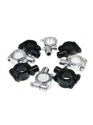 10MM Universal Aluminum Motorcycle Handlebar Mirror Adaptor Holder Mount Brackets Clamp #7607906