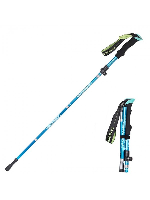 Adjust 5-section Trekking Pole Aluminum Alloy Foldable Ultra-light Telescopic Outdoor Hand-carrying Hiking Sticks Fold Trekking Poles Camping Portable Walking Hiking Stick  Walking Stick #8209290