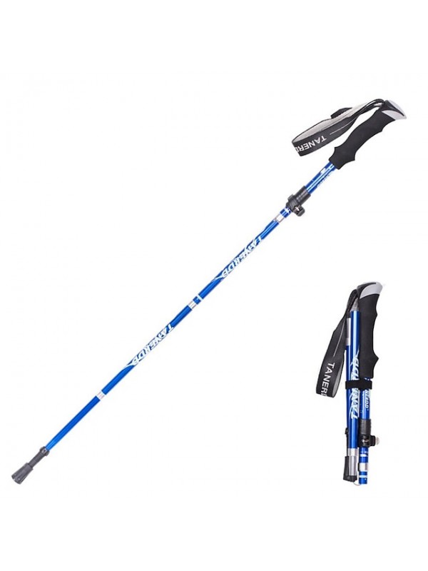 Adjust 5-section Trekking Pole Aluminum Alloy Foldable Ultra-light Telescopic Outdoor Hand-carrying Hiking Sticks Fold Trekking Poles Camping Portable Walking Hiking Stick  Walking Stick #8209290