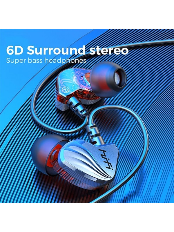 Wired Earphones For Sport 6D Surround Stereo Music Earbuds 3.5mm And TypeC Headphones Gaming Heasets With Microphone #8916556