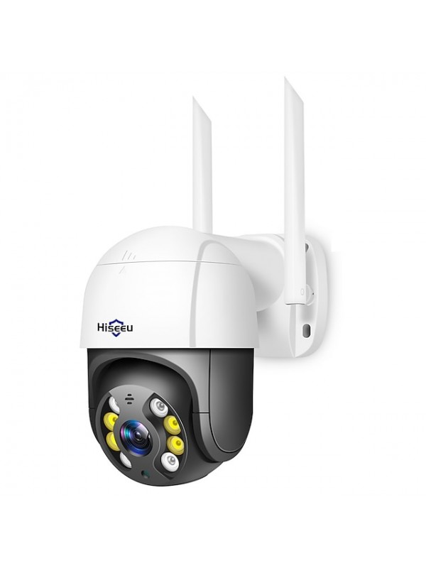 Hiseeu WHD812B 1080P Full-color Night Vision IP  Cameras Speed Dome WIFI cameras 2MP Outdoor Wireless 4x Digital Zoom PTZ Security cameras Cloud-SD Slot 2-Way Audio Network CCTV Surveillance #7988628