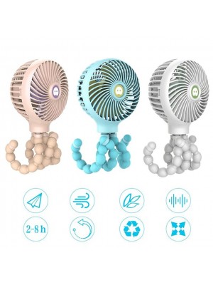 Desk Fan Light and Convenient Quiet Operation 2000mAh Battery 3 Speed Strong Airflow Fan #9021799