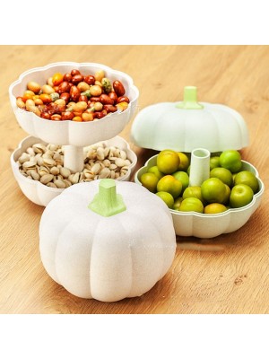 Pumpkin Fruit Plate Halloween Creative Living Room Household Candy Box Storage Snack Plate Dried Fruit Plate #8815024