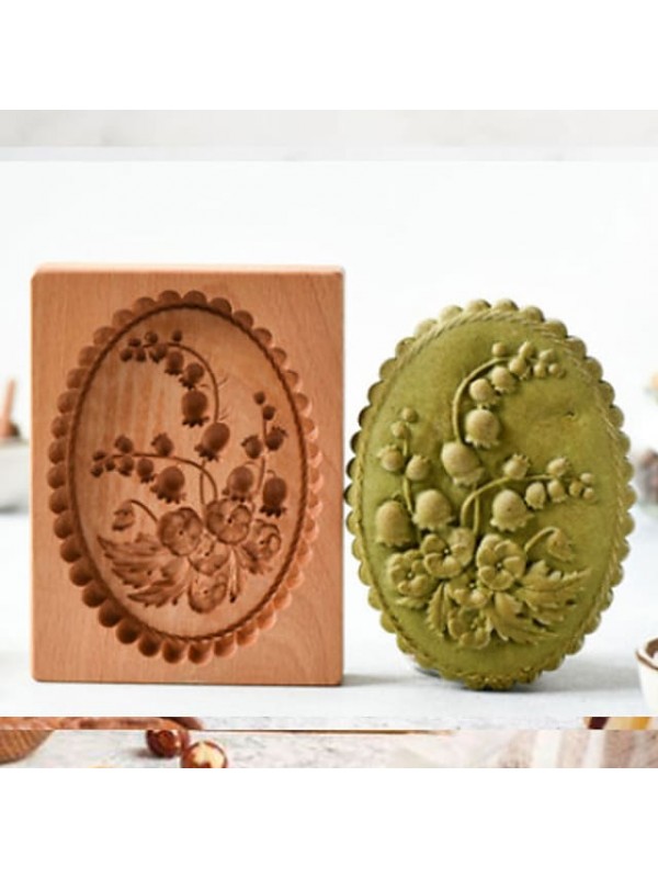 Cookie Mold Cracker Mold Wooden Carving Mold Gingerbread Cookie Mold #8801214