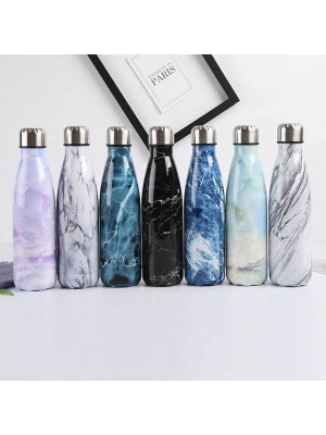 Personalized Outdoor Water Bottle 500ml Double-Layer Stainless Steel Water Bottle Thermos Thermal Insulation Vacuum Bottle Sports Water Bottle #8952526