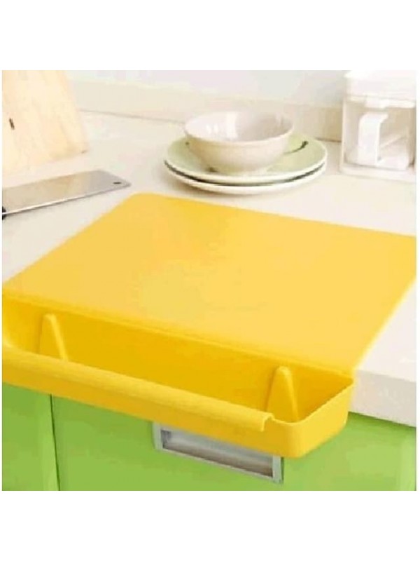 Cutting Board with Slot Kitchen Storage Household Antibacterial and Mildew Proof Daily Necessities Lazy Storage Artifact Creative Household Gadget #8739083