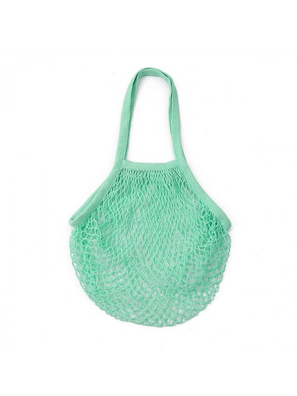 Portable Supermarket Shopping Bag Woven Mesh Pocket Fruit Bunch Mouth Mesh Storage Bag Reusable #9020760