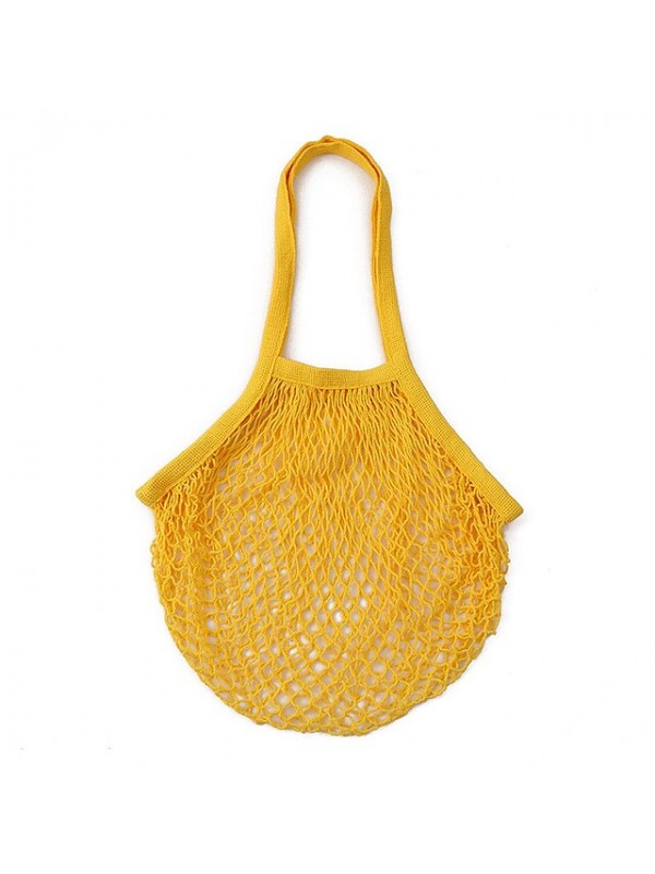 Portable Supermarket Shopping Bag Woven Mesh Pocket Fruit Bunch Mouth Mesh Storage Bag Reusable #9020760