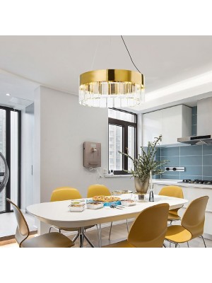 60 cm Pendant Light LED Lantern Design Chandelier Stainless Steel Electroplated 220-240V #8883781