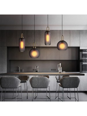 20 cm Single Design Pendant Light Glass Electroplated Country Nordic Style 220-240V #8216105