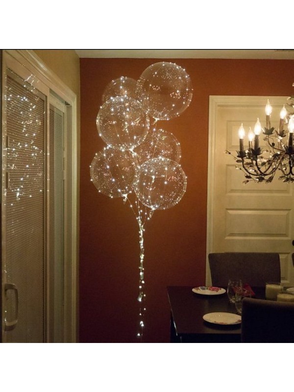 LED Balloon Luminous Party Wedding Supplies Dorm Party Decoration Transparent Bubble Decoration Birthday Wedding LED Balloons String Lights Christmas Gift #6963956