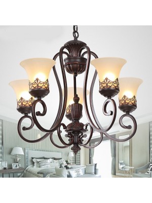 LED Pendant Light 67 cm Pendant Lantern Design Chandelier Metal Painted Finishes Modern 220-240V #8839308