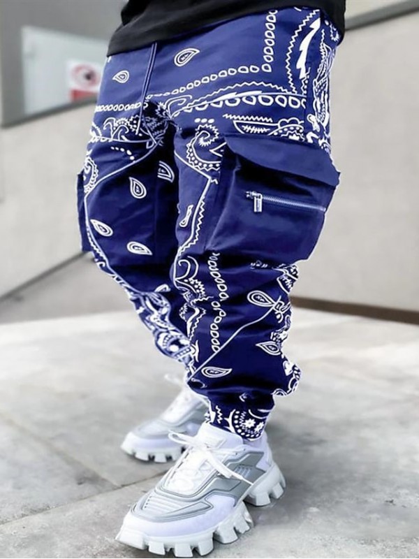 Men's Sporty Cargo Jogger Pants Tactical Cargo Drawstring Elastic Waist Multiple Pockets Full Length Pants Daily Sports Micro-elastic Graphic Breathable Quick Dry Mid Waist ArmyGreen Blue Black Wine #8645184