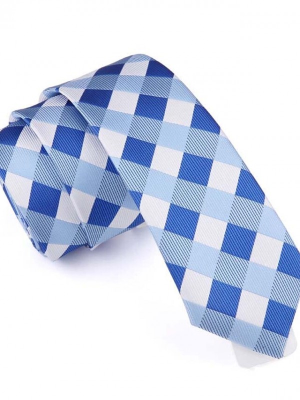 Men's Party / Work Necktie - Plaid Stylish / Pure Color #8818914