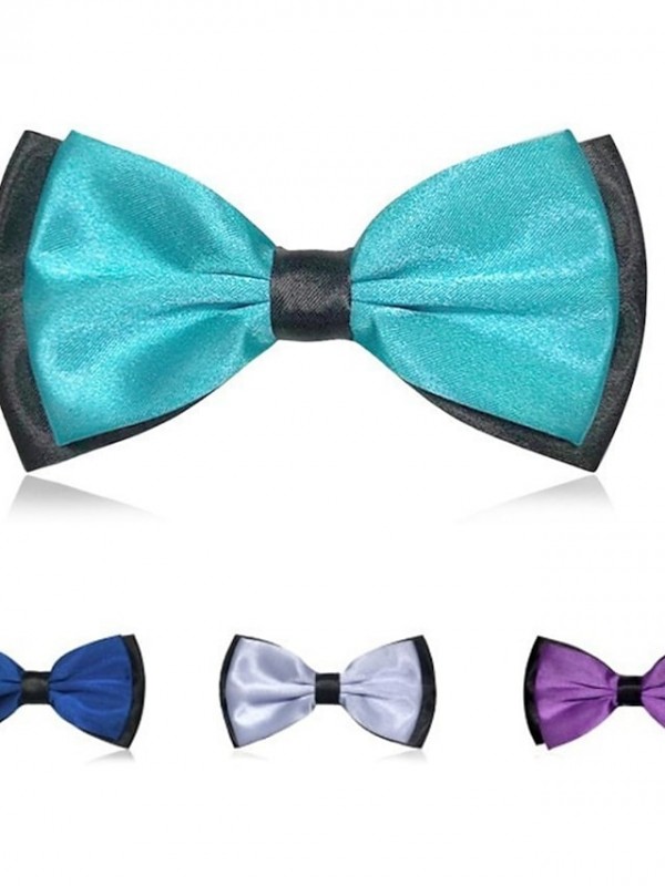 Men's Party / Work Bow Tie - Jacquard / Solid Colored #8627700