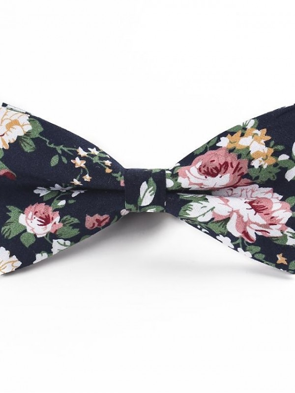 Men's Men's Classic Bow Ties On Formal Solid Tuxedo Bowtie Wedding Party Work Bow Tie -Floral  Print 1 PC #7193499