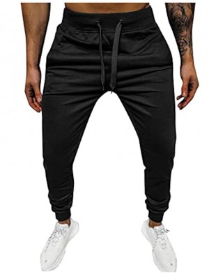 Mens Sweatpants Drawstring Solid Color/Camo Joggers Mid Waist Pants Loose Comfortable Trousers Athletic Party Gift Autumn Workout Fashion Pantalones with Pocket #8961331