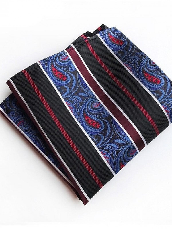 Men's Work Pocket Squares - Striped #8627159