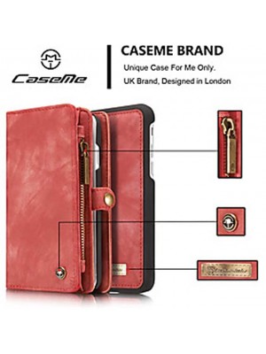 CaseMe Leather Protective Wallet with Removable Magnetic Closure Cell Phone Cover Many Compartments 11 Card Pockets Zippered Coin Pocket for iPhone SE 3 iPhone 13 Pro Max 12 11 X XR XS Max 8 7 #8066419