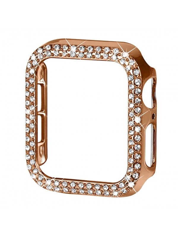 1 Pack Watch Case Compatible with iWatch Series 7 / SE / 6/5/4/3/2/1 Shockproof Bling Diamond All Around Protective PC Watch Cover #8937133