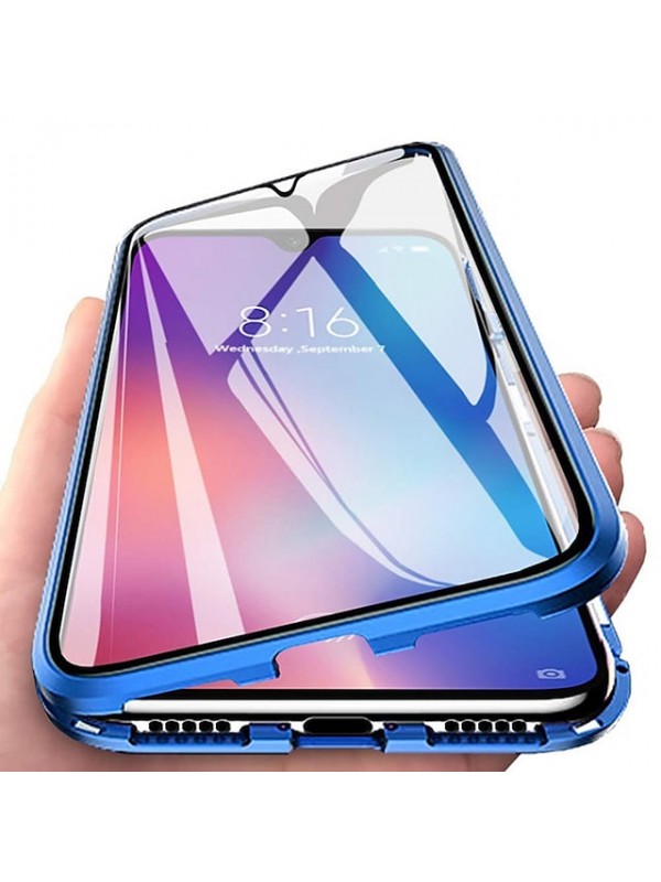 Magnetic Case with Screen Protector For Samsung Galaxy S21 S20 Ultra Plus A72 A52 A42 A32 Magnetic Double Sided Full Body Cases Solid Colored Tempered Glass / Metal Mobile Phone Case Cover #8256910