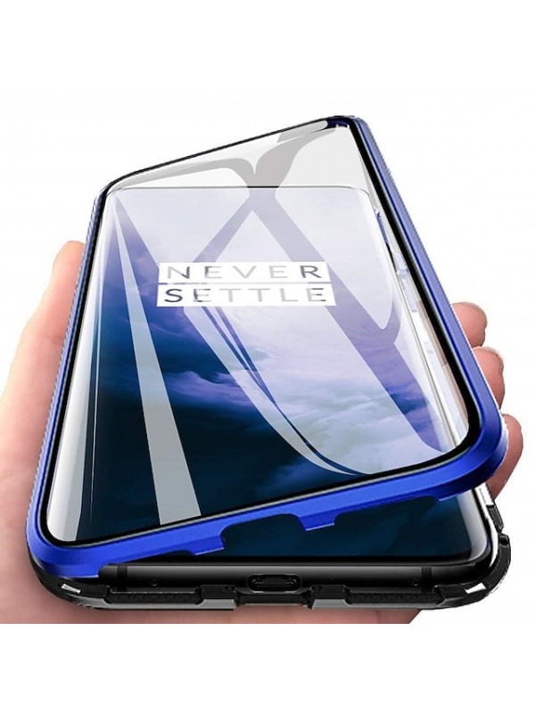 Magnetic Case For OnePlus 9 Pro 8 T Pro 7T Pro 7 Pro Nord Clear Mobile Phone Case with Screen Protector 360 Protection Double sided Glass Metal Magnet Adsorption Protective Case #7996416