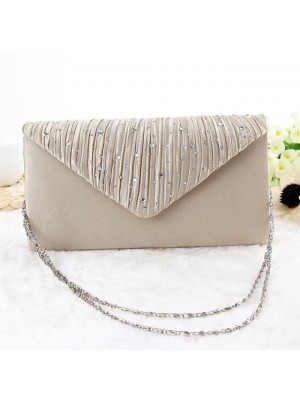 Women's Evening Bag Wedding Bags Handbags Evening Bag Polyester Plain Party Event / Party Black Silver Gold Beige #1899430