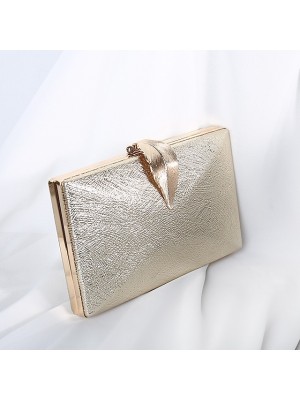 Women's 2022 Chain Bag Evening Bag Polyester Chain Plain Solid Color Party Wedding Black Purple Silver Gold #8714961