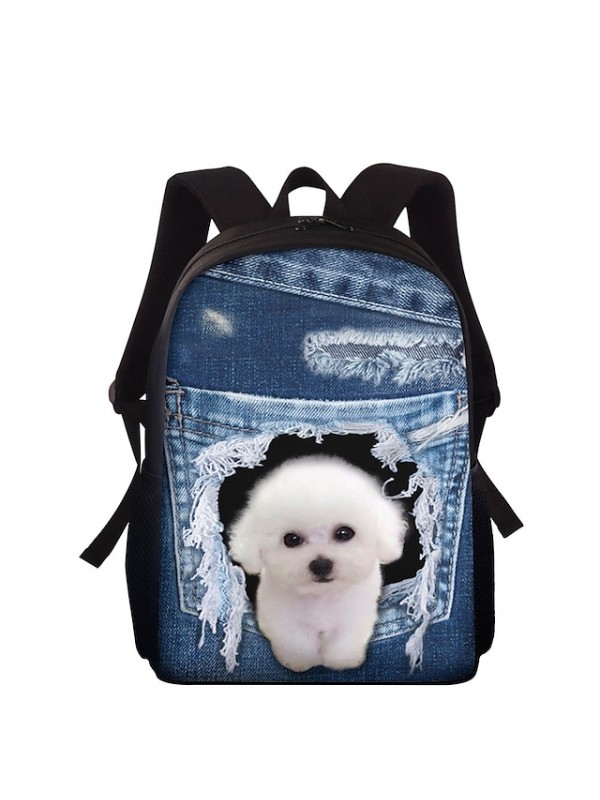 Unisex Backpack School Bag Rucksack 3D Polyester 3D Print Animal Large Capacity Waterproof Zipper School CC3655Z87 CC3656Z87 CC3657Z87 CC3658Z87 #8543442