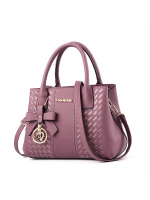 Women's Leather Bags Handbags PU Leather Polyester Zipper Geometric Pattern Solid Color Daily Outdoor Light Purple Black Pink Dusty Rose #7584092