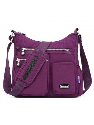 women waterproof large capacity multi-layer crossbody bag rose red grape purple fashion meter sea blue #8485184