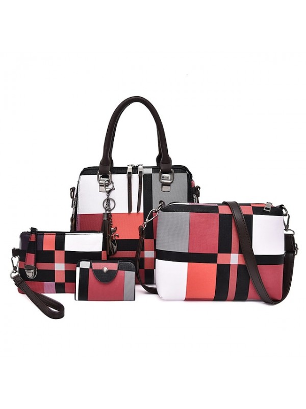 hot sale! clearance!  4pc women bag,todaies women 4 set handbag shoulder bags four pieces tote bag crossbody wallet 2019 #8225933