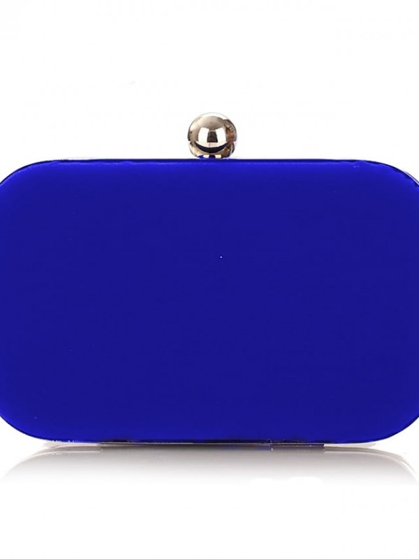 Women's Wedding Bags Handbags Evening Bag Polyester Alloy Plain Solid Color Party Wedding Blue Black Fuchsia Red #8496715