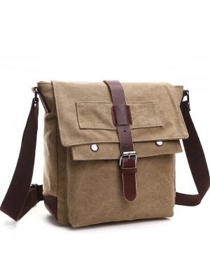 men's canvas messenger bags, simple retro crossbody bags, travel bags, casual shoulder messenger canvas bags #8922476