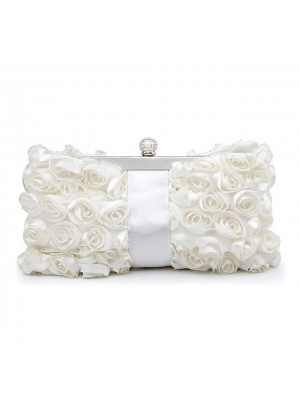 caiyue i06 ladies dinner bag, silk magnetic clasp ladies clutch, matt silk rose clutch wholesale #8599717