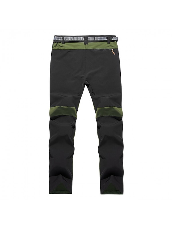 Men's Water-Resistant Pants Trousers Hiking Tactical Cargo Pants Outdoor Breathable Quick Dry Stretch Lightweight Zipper Pocket Elastic Waist Bottoms Blue Grey Black Climbing Camping Sport Pants #8203464