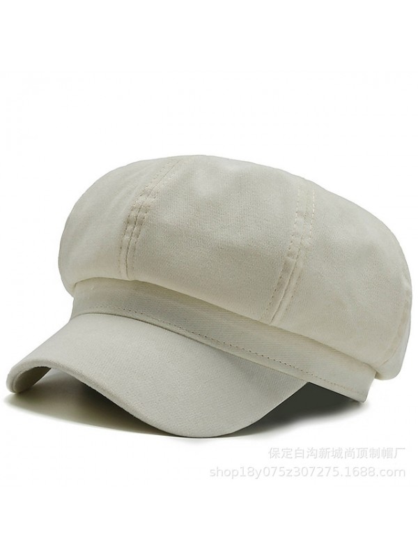 Newsboy Hat Cap Visor Berets Hiking Hat for Women Men Beanies Hat Solid Color Windproof Lightweight Casual #8822986