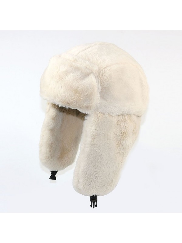 Trapper Hat Winter Hats Trooper Russian Warm Hat with Ear Flaps, Women Ushanka Bomber Fur Hats #8825279