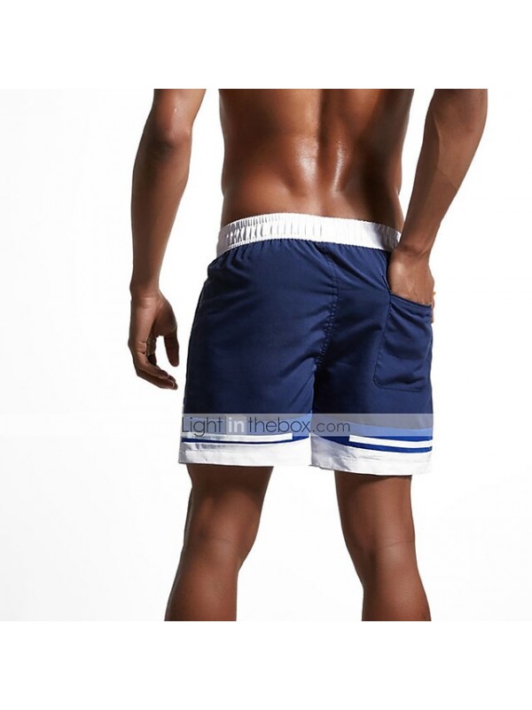 Men's Swim Shorts Swim Trunks Board Shorts Bottoms UV Sun Protection Micro-elastic Drawstring - Swimming Surfing Beach Water Sports Patchwork Spring Summer #7238930