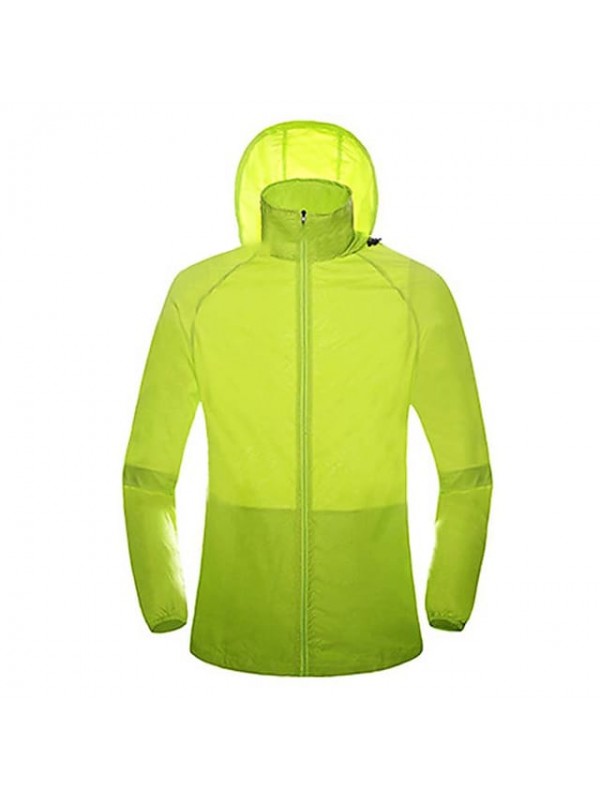 Men's Women's Rain Jacket Hiking Skin Jacket Hiking Windbreaker Summer Outdoor Solid Color Packable UV Sun Protection Quick Dry Lightweight Outerwear Jacket Top Hunting Fishing Climbing Sapphire #8488242