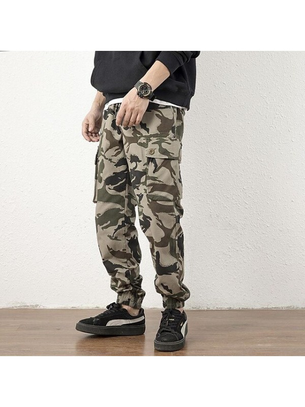 Men's Hiking Cargo Pants Hiking Pants Trousers Military Summer Outdoor Ripstop Breathable Quick Dry Multi Pockets Pants / Trousers Bottoms Yellow camouflage Green camouflage Black camouflage Military #9035994